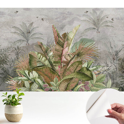 Dekor tapéta Vintage trópusi levelek