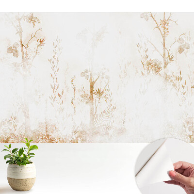 Dekor tapéta Botanikai motívumok világos háttéren