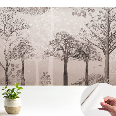 Öntapadós tapéta falra Nyugtató erdei táj