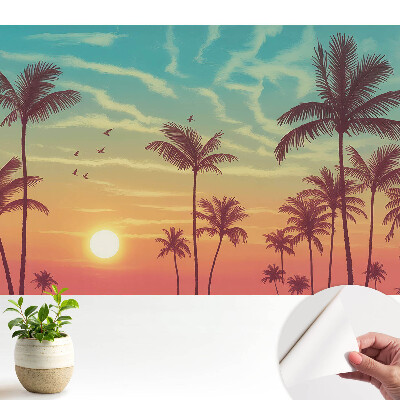 Öntapadós tapéta falra Pálmafák a nyugati part békéjében