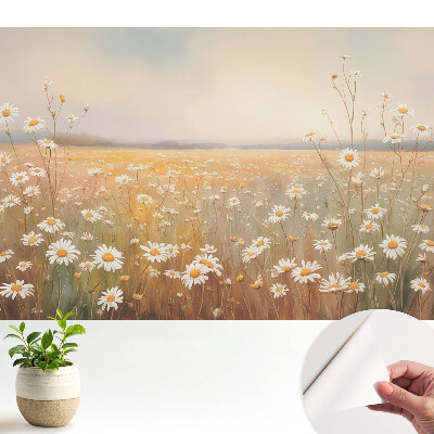 Öntapadós tapéta Margaréta rét pasztell árnyalatai romantika