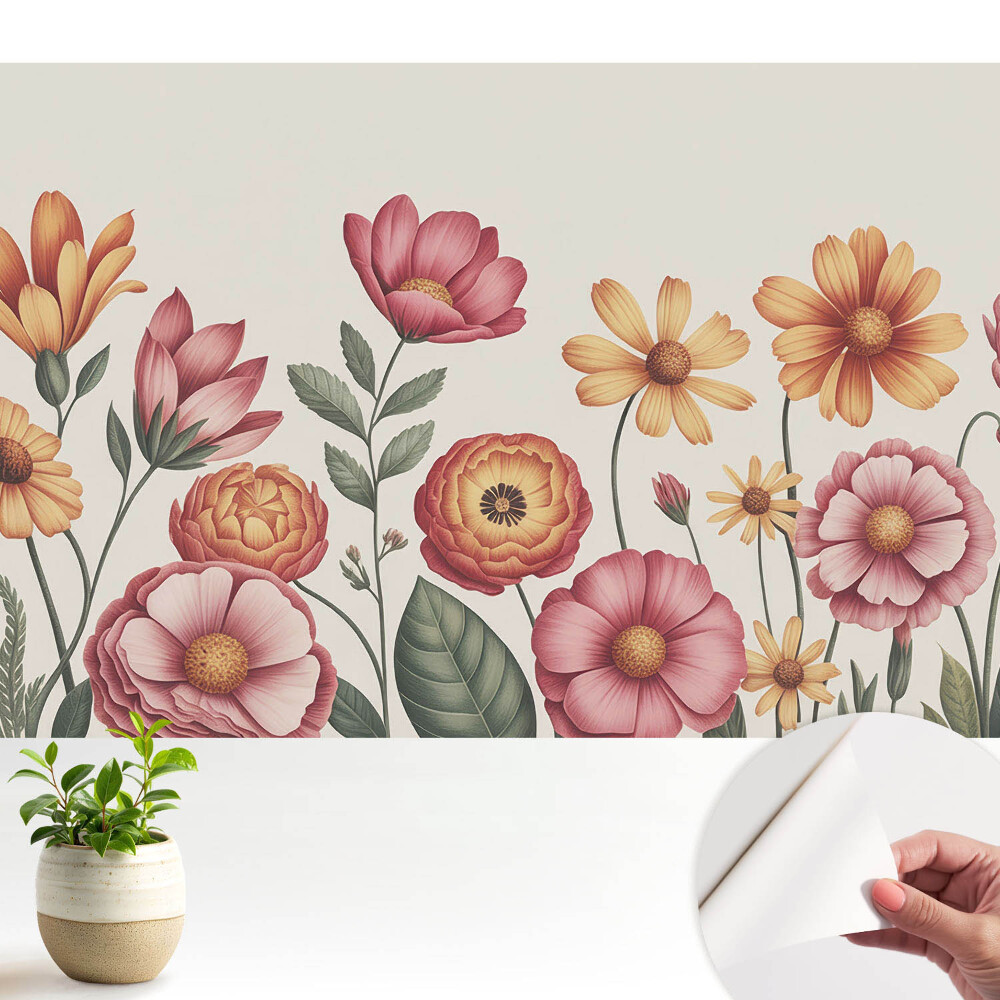 Tapéta Virágos elegancia klasszikus stílusú harmónia