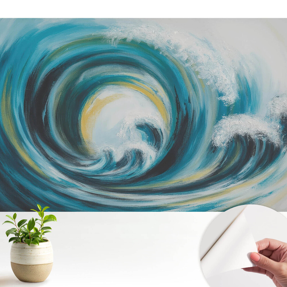 Öntapadó tapéta Dinamikus hullám absztrakció