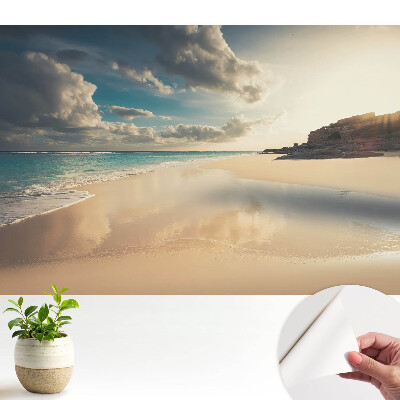 Modern tapéta Strand és óceán naplementekor