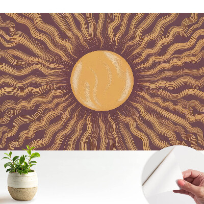 Öntapadós tapéta Nap és hullámok energikus kompozíciója