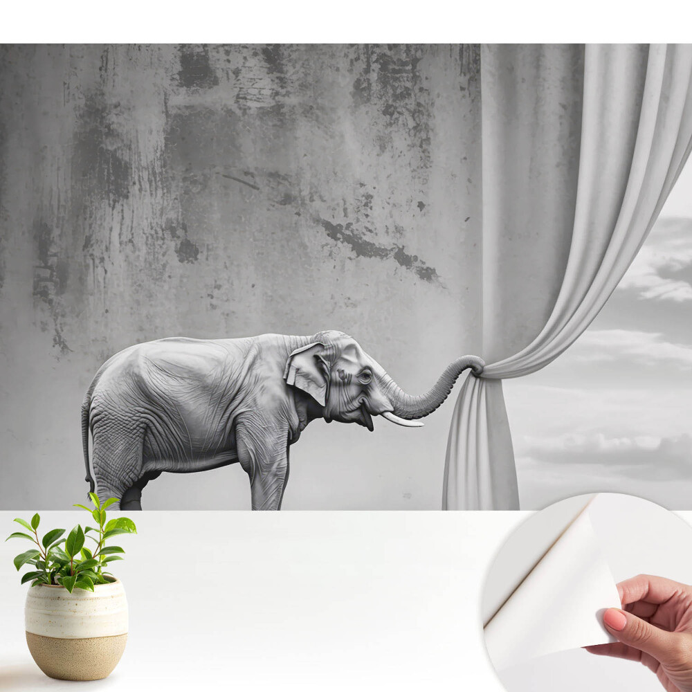 Tapéta Egy elefánt egy szürreális világban