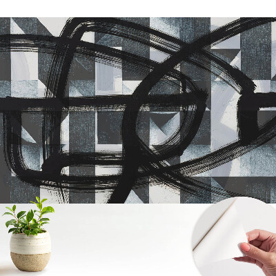 Öntapadós tapéta falra Dinamikus kontrasztos absztrakció