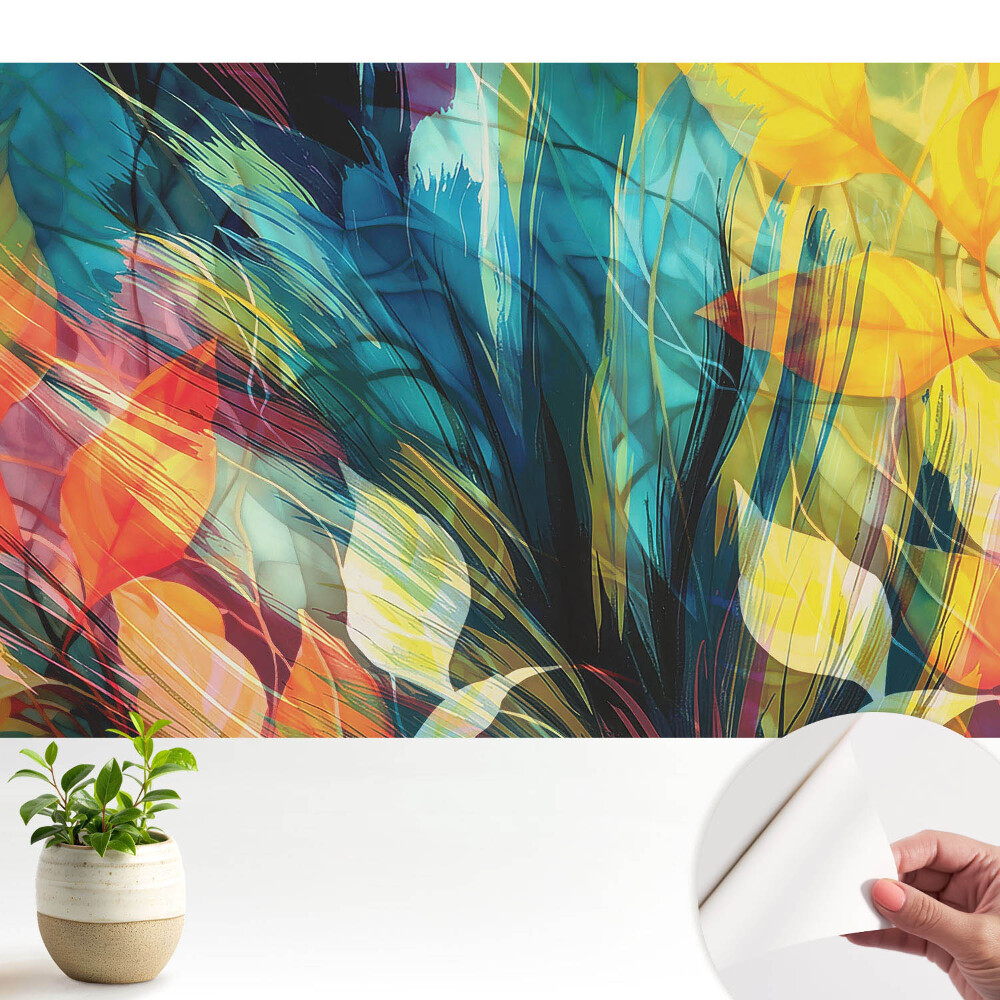 Dekor tapéta Színes levél absztrakció