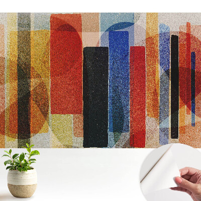 Öntapadós tapéta falra Színes geometriai alakzatok absztrakt stílusban