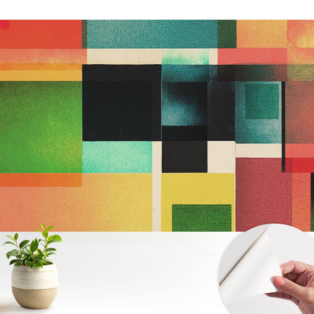 Öntapadós tapéta Színes geometriai alakzatok