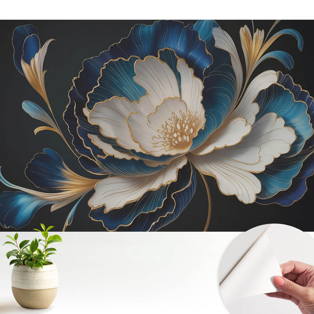 Modern tapéta Nagy virágos elegancia és frissesség