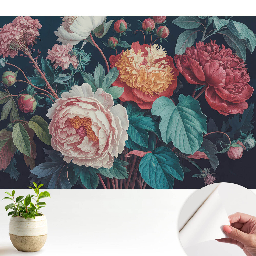 Öntapadós tapéta falra Virágok klasszikus harmóniája