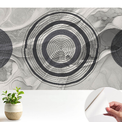 Öntapadó tapéta Koncentrikus körök tonális absztrakciója