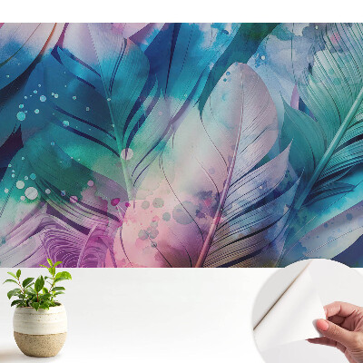 Tapéta Színes tollak modern harmonikus minta