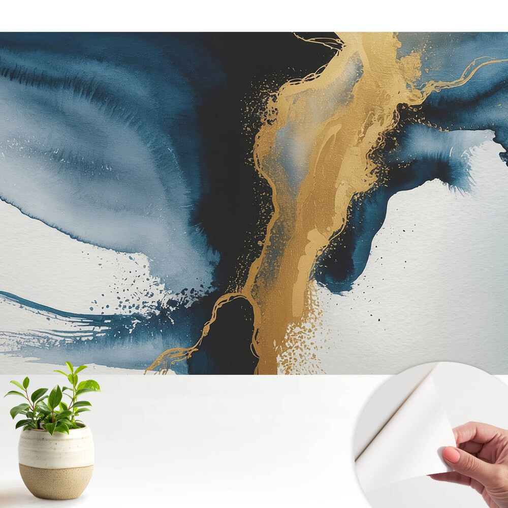 Öntapadó tapéta Egy absztrakt szín- és kontrasztfolyam