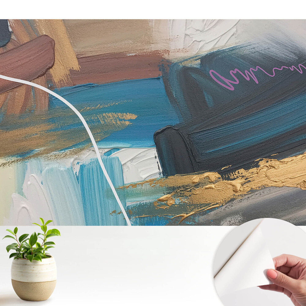 Dekor tapéta Energikus kompozíció kék árnyalatokban