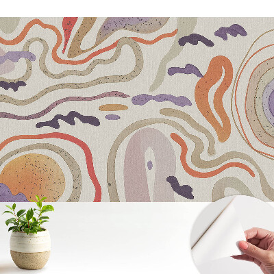 Modern tapéta Színes absztrakt vonalak és formák