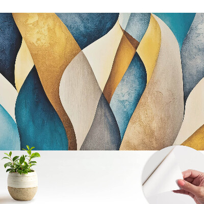 Öntapadós tapéta falra Színes hullámok, a modernitás harmóniája