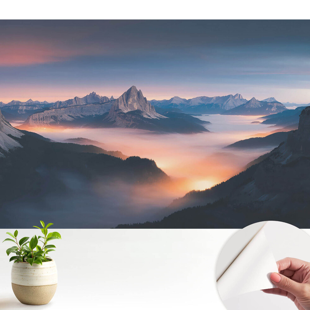 Öntapadós tapéta falra A hegyi táj varázsa