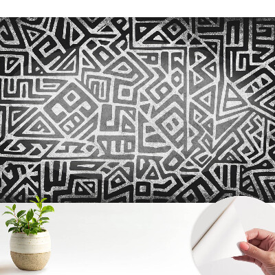 Öntapadós tapéta falra Absztrakt geometrikus kompozíció vonalakkal