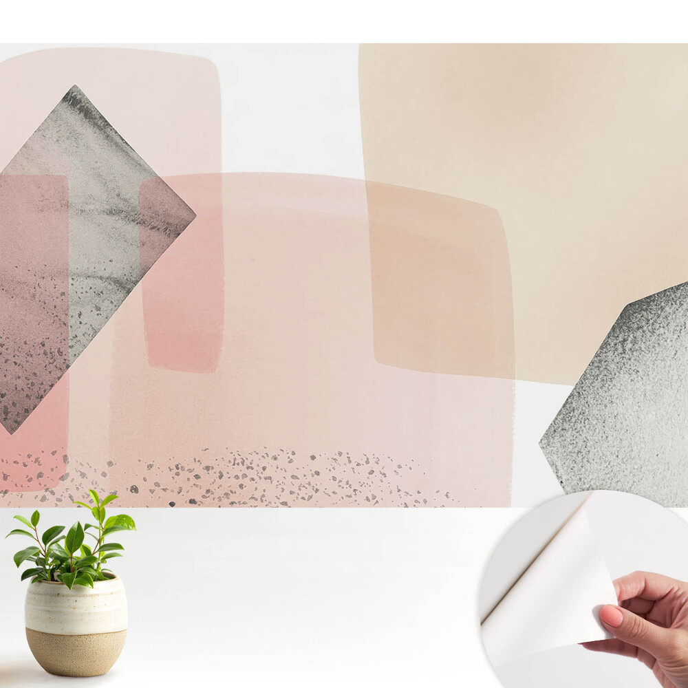 Tapéta A pasztell formák finom geometriája