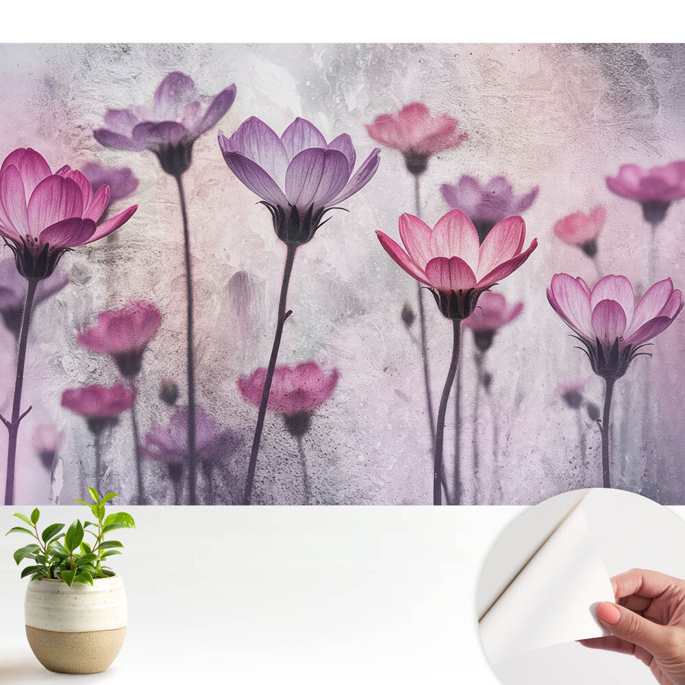 Öntapadós tapéta Bájos virágok pasztell színekben