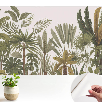 Öntapadó tapéta Harmóniában teli trópusi növényzet