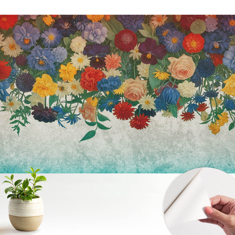 Dekor tapéta Virágos rusztikus harmónia motívum.