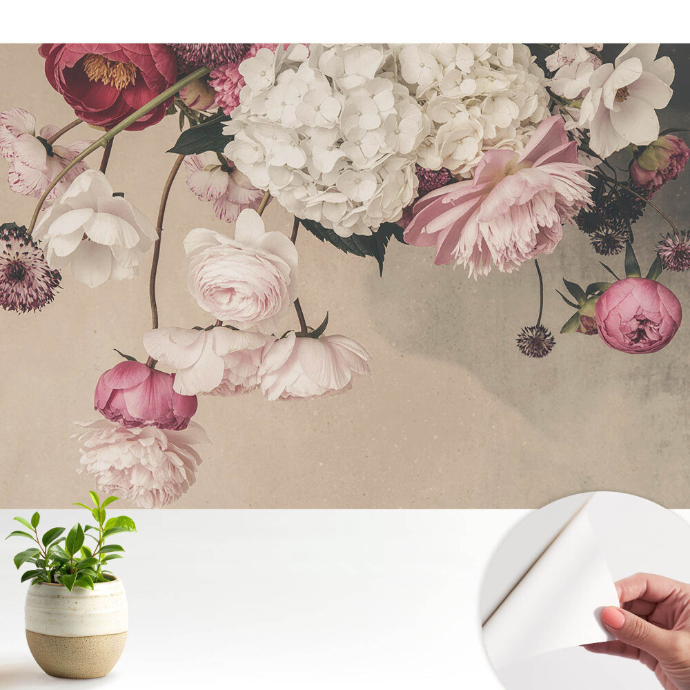 Öntapadó tapéta Finom virágok romantikus kompozícióban