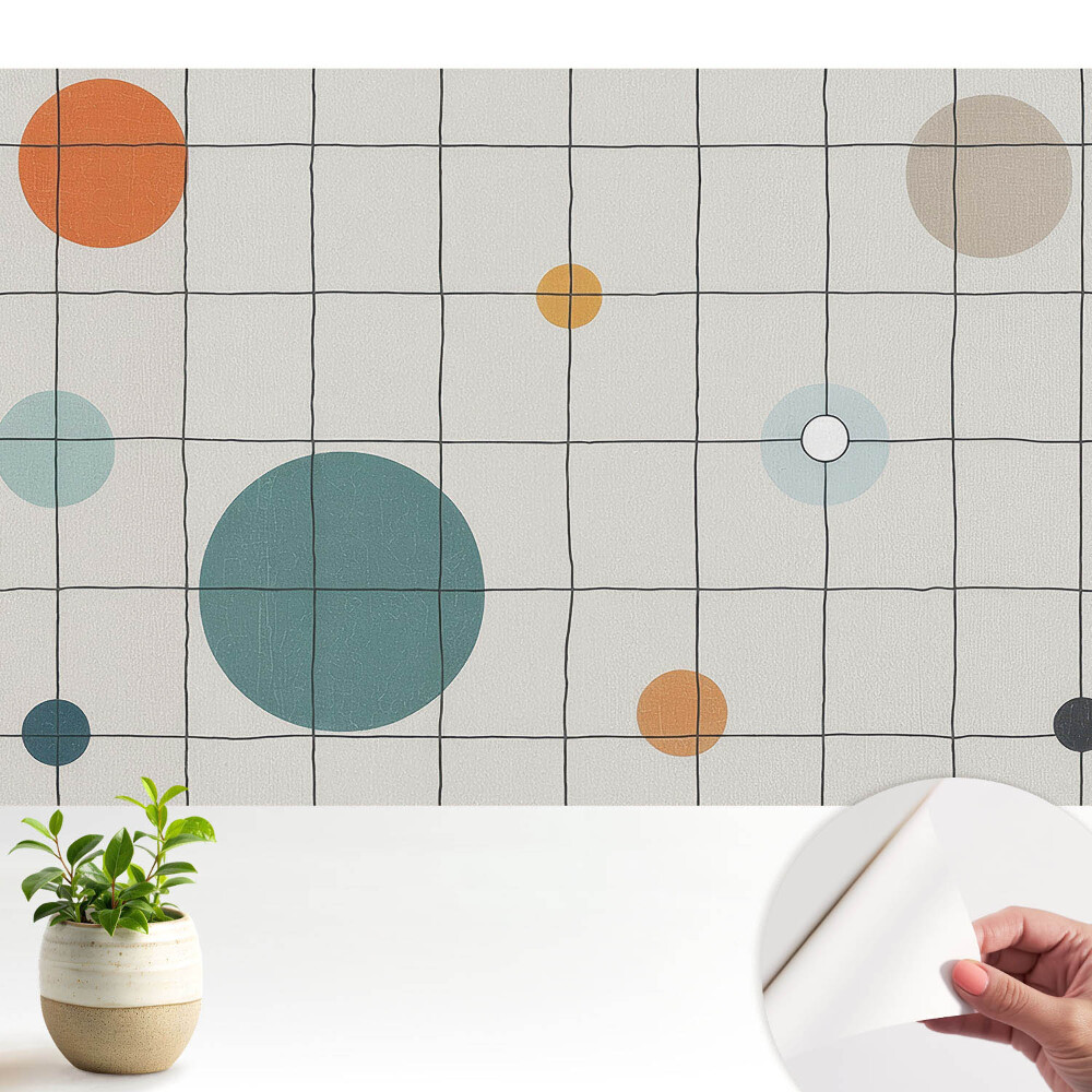 Öntapadó tapéta modern geometriai kompozícióval