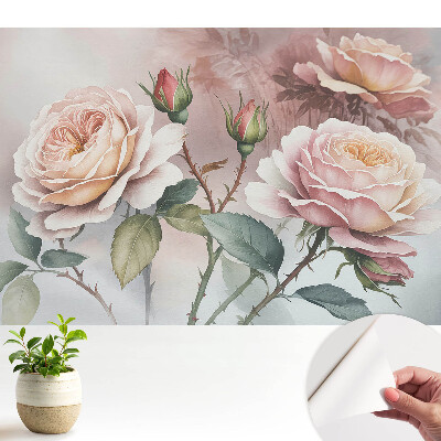 Tapéta Romantikus virágok klasszikus elegancia finomság