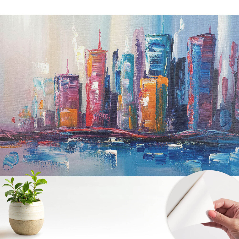 Dekor tapéta Városi absztrakció a színekből
