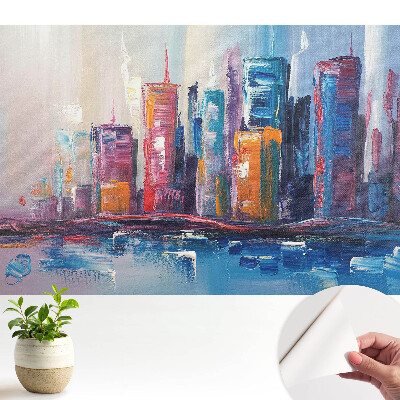Dekor tapéta Városi absztrakció a színekből