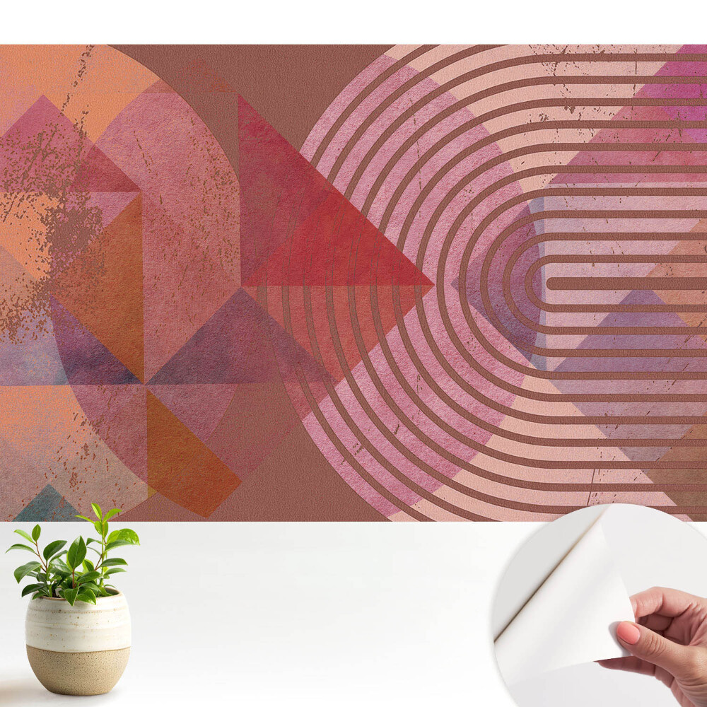 Öntapadós tapéta falra A szín geometriai energiája