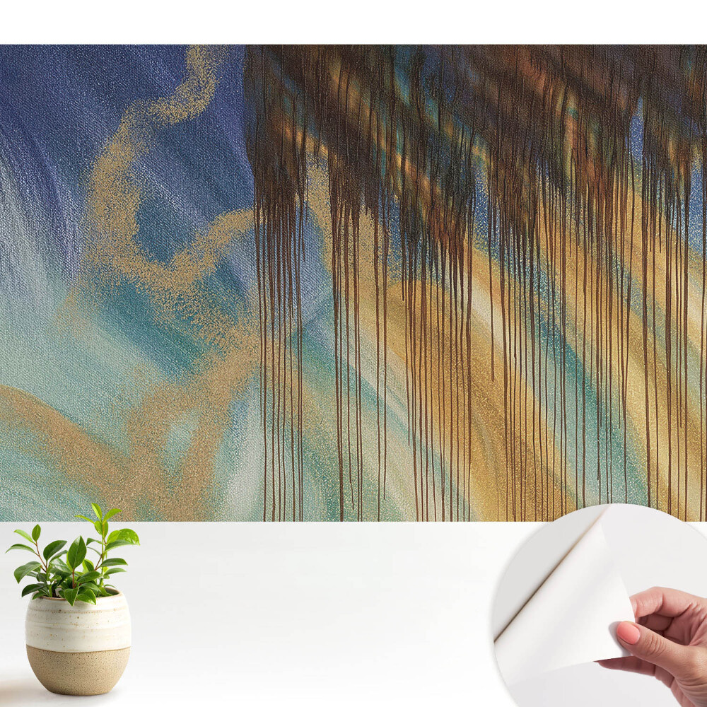 Öntapadó tapéta Színes vonalak absztrakt minta