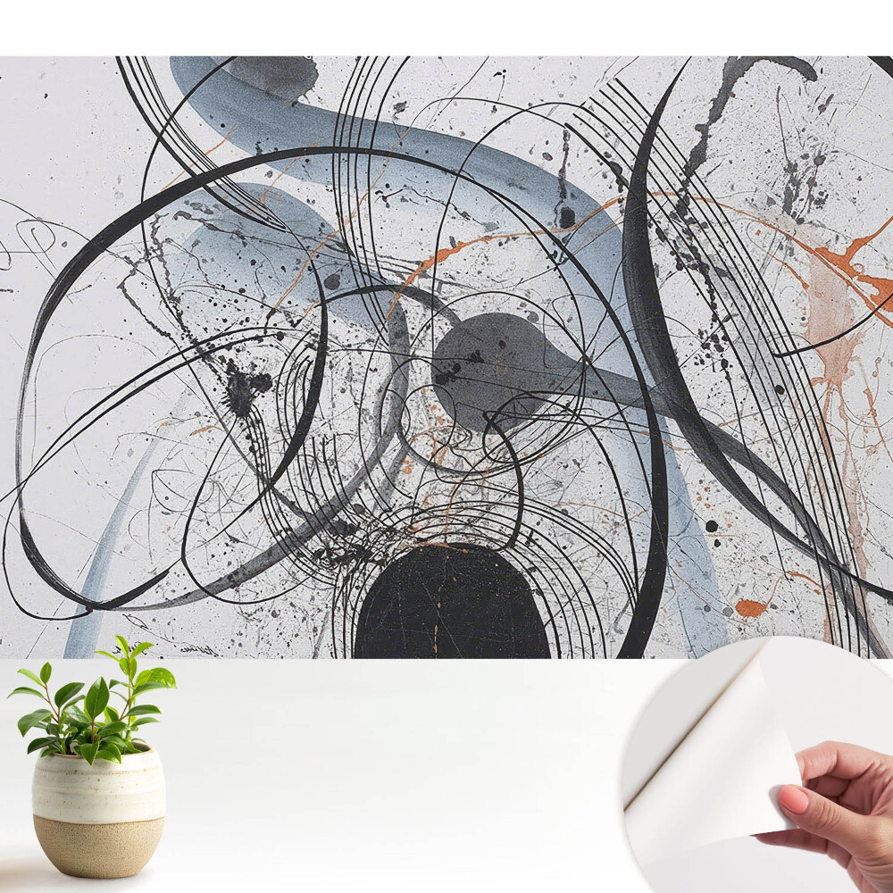 Dekor tapéta Absztrakt vonalak szétszórt kompozíció