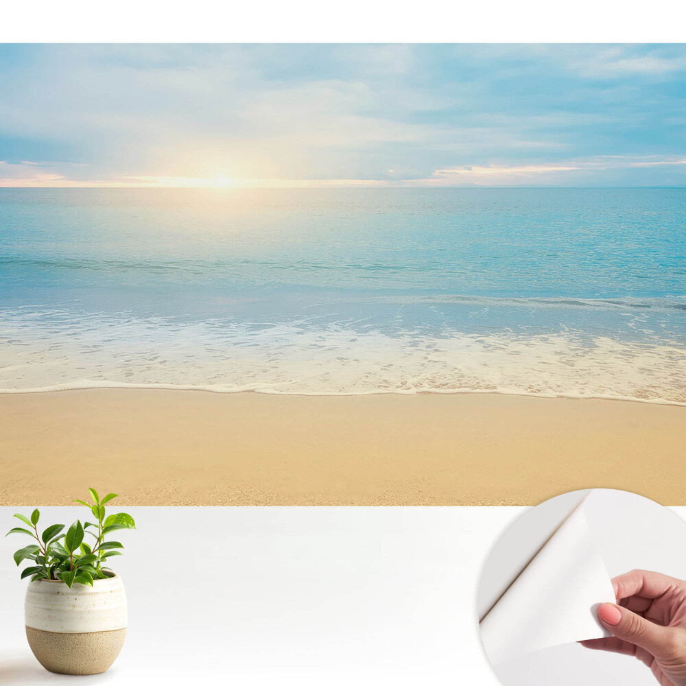 Modern tapéta Napos reggel strand tenger harmónia