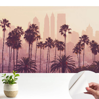 Öntapadós tapéta Hangulatos pálmafák naplementekor