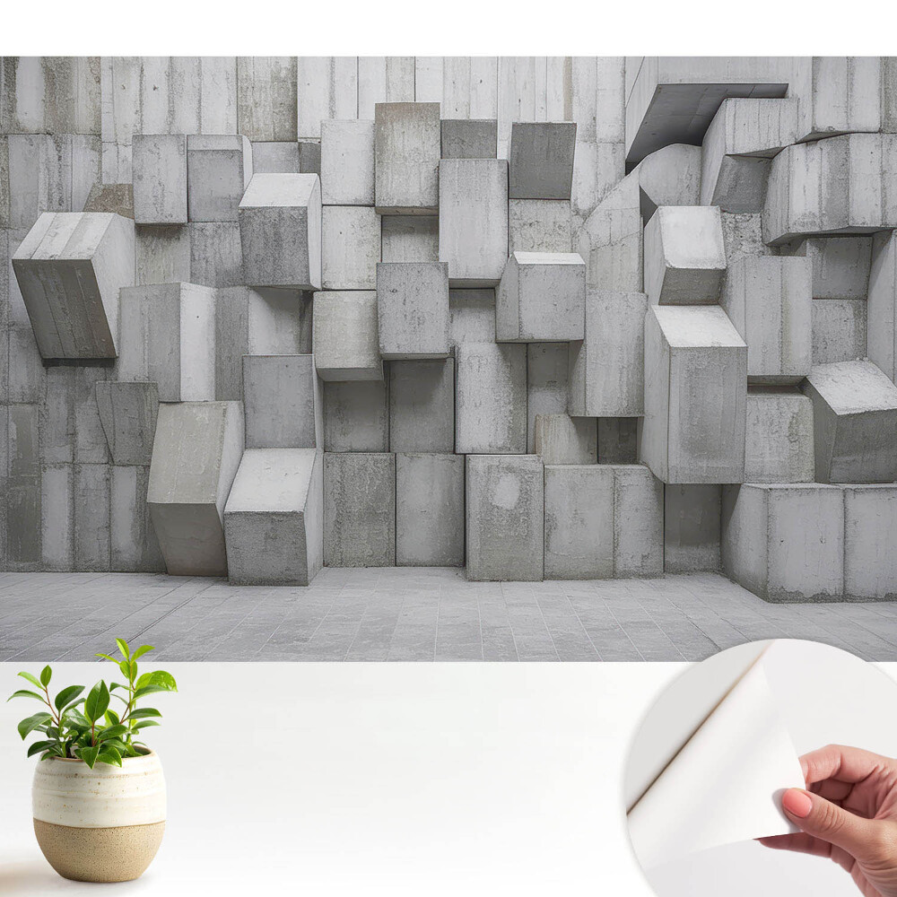 Dekor tapéta Beton ipari téglatestek.