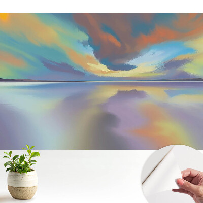 Öntapadós tapéta A víz tükröződésének színei harmonikus tájképet teremtenek
