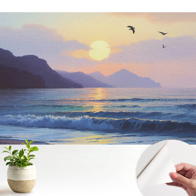 Öntapadós tapéta falra Naplemente a tenger felett klasszikus stílusban