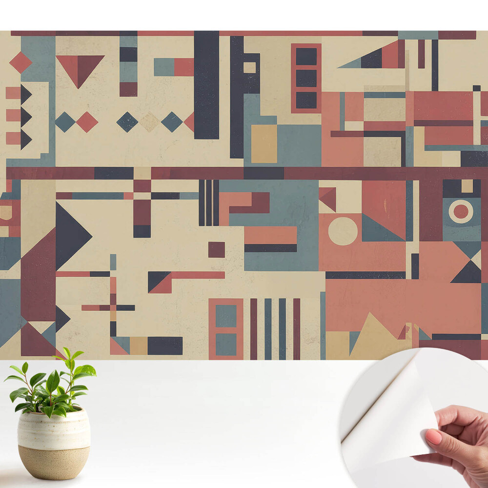 Tapéta Geometriai formák és élénk színek