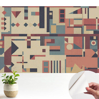 Tapéta Geometriai formák és élénk színek