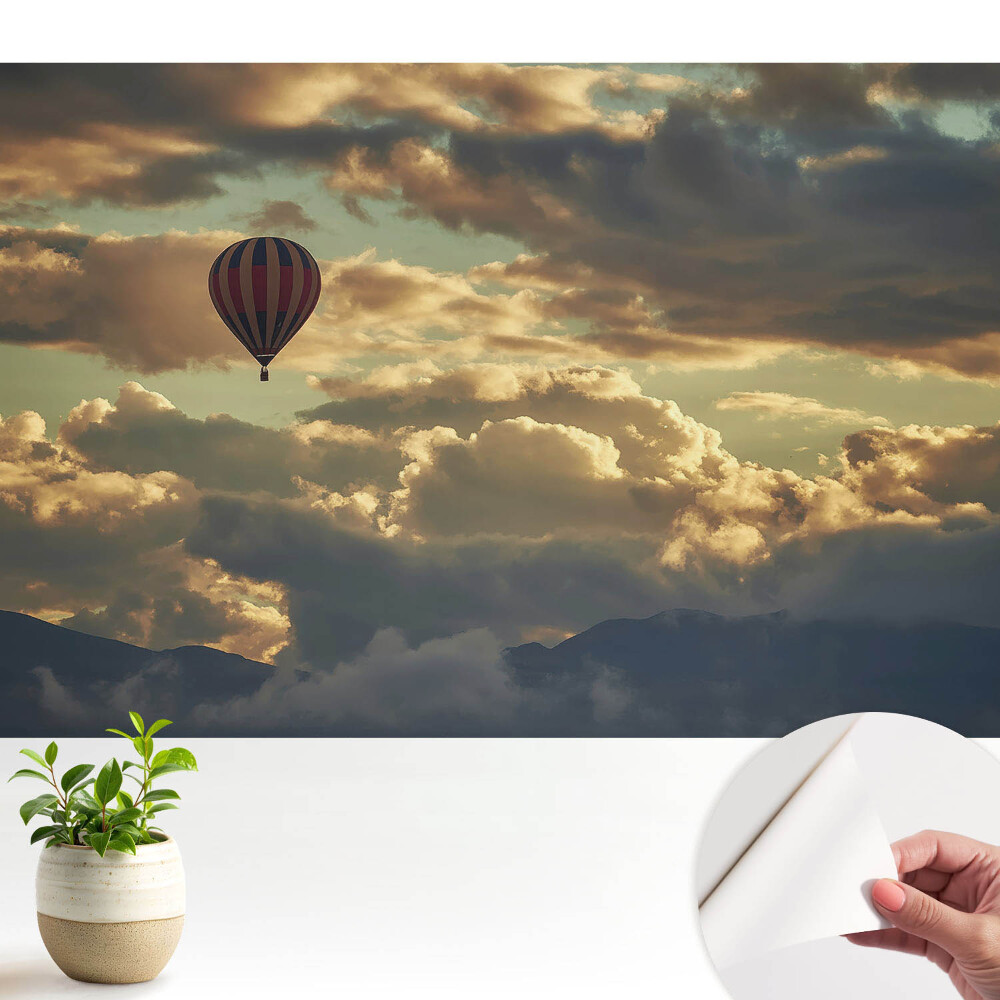 Öntapadós tapéta falra Léggömb repülés magasba