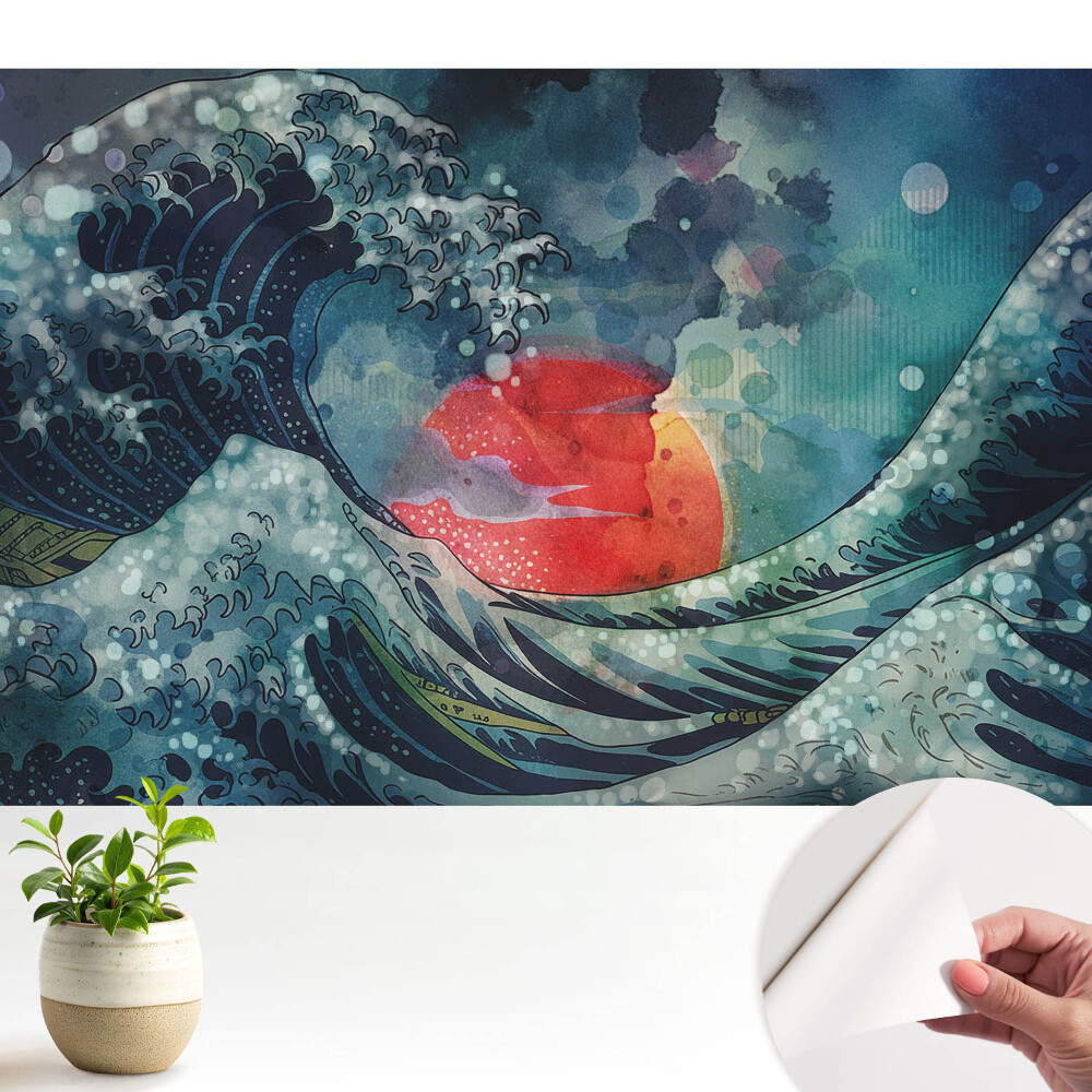 Dekor tapéta Viharhullám, az elemek festőisége