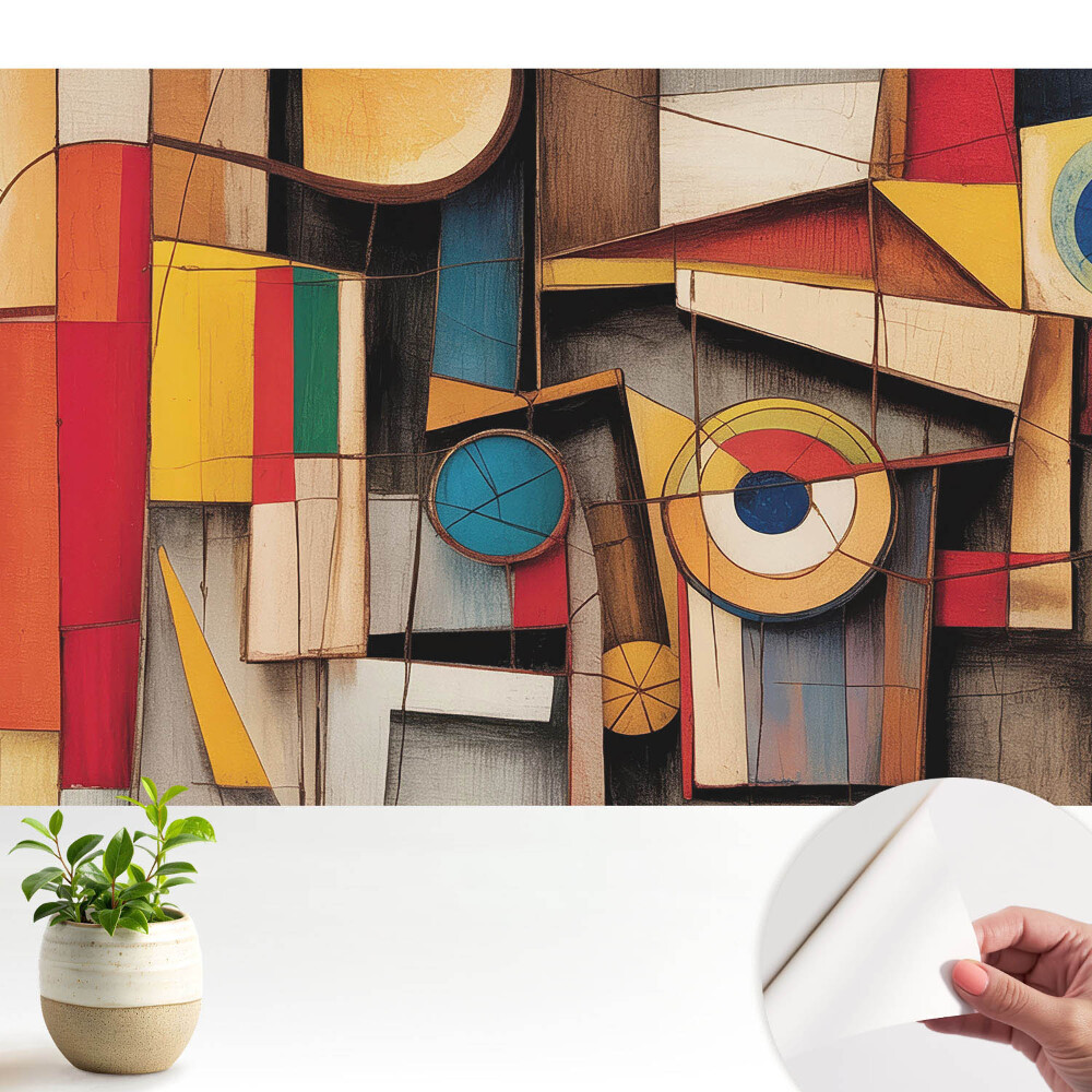 Öntapadós tapéta Absztrakt színformák