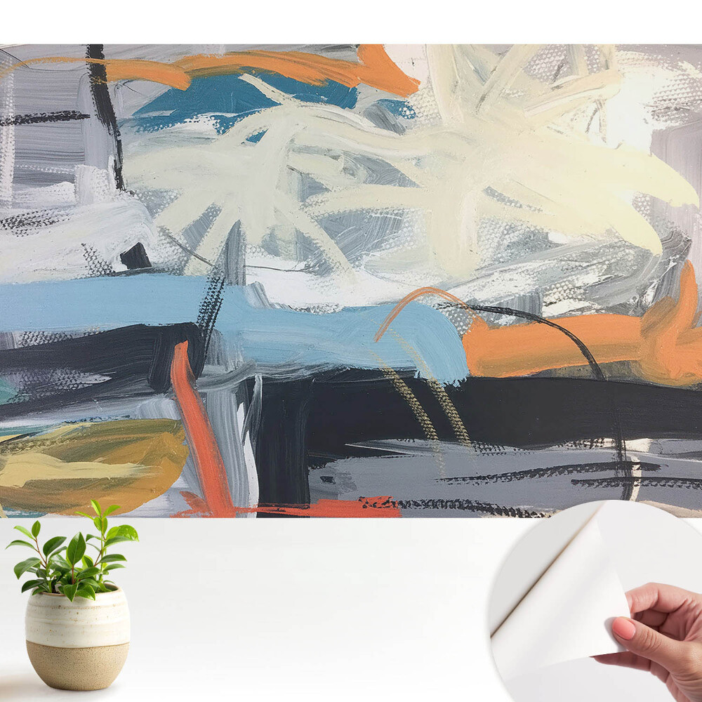 Modern tapéta Absztrakt, dinamikus színkompozíció