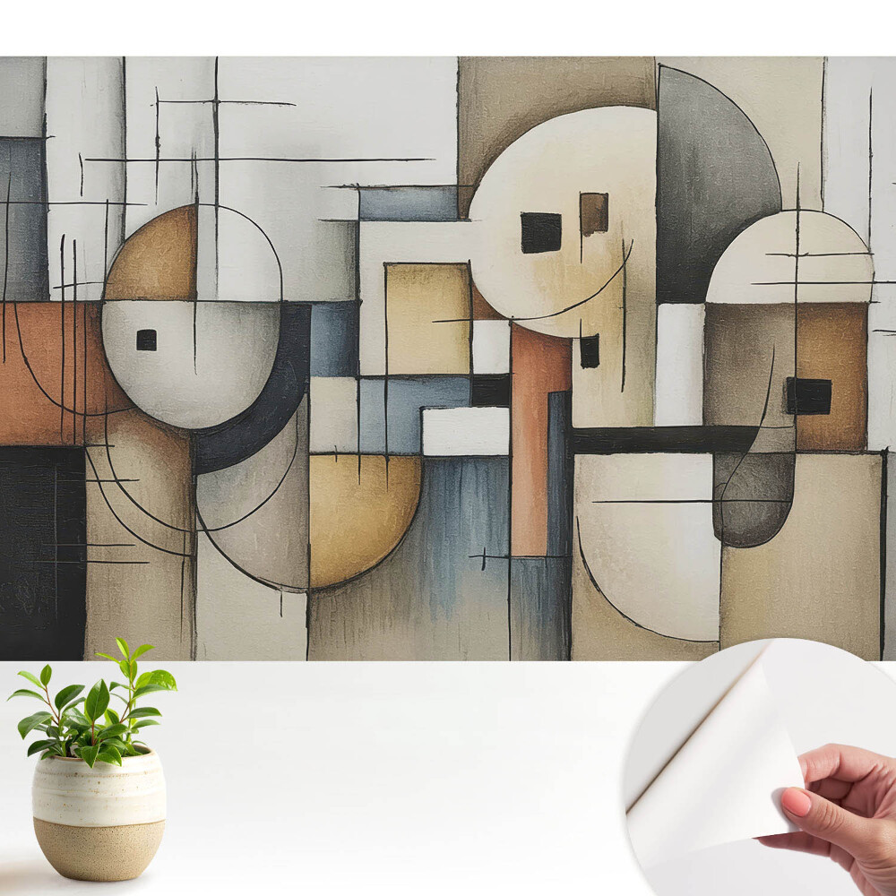 Dekor tapéta absztrakt geometriai formákkal