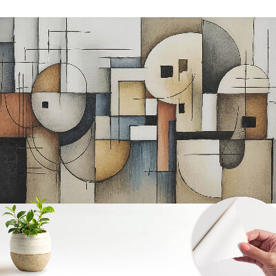 Dekor tapéta absztrakt geometriai formákkal