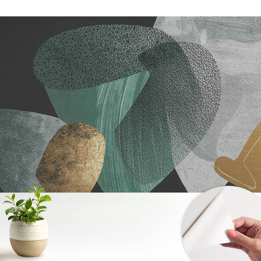 Öntapadós tapéta modern minimalista geometriai mintákkal falra